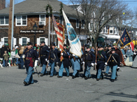 Marching down Main Street