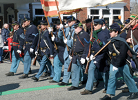 Marching down Main Street