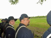 Facing Confederate Cannon