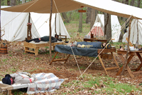 A Civil War medical station