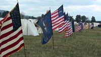 The Rebel flag bearer