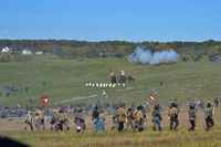 Union artillery opens fire