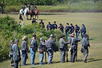 enfilading the Confederate left