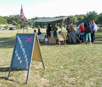 The entrace to the Confederate Camp