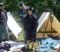 Frock coat and Hardee Hat