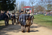 The first of three surrender ceremonies