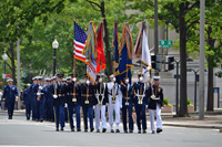 A modern day Color Guard