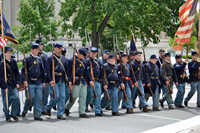 Marching along Pennsylvania Avenue