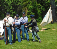 Showing the bayonet