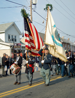 Color Guard and Drummer Boy