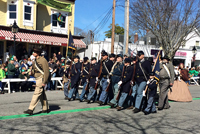 Marching down Main Street