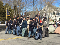 Marching down Main Street