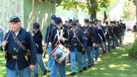 Marching out