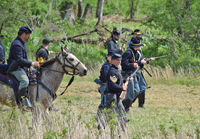 Dismounted Union Cavalry