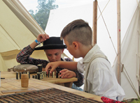 Our youngins playing dominos