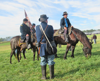 General Daniels with entourage