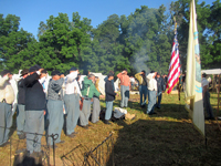 Saluting the Colors