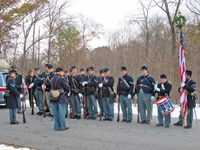 Lining up for our ceremony