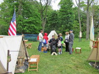 Lieutenant Stillwell holding court