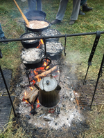 Dutch ovens at full capacity