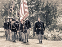 Marching out for Sunday's battle