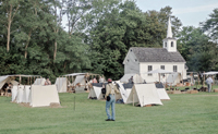 Wide angle shot of Federal Camp