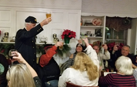 The Captain makes a toast