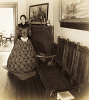 Volunteer docent, Loren Christie