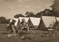 Confederate camp before the battle