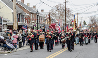 One of the brass bands