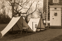 two dog tents