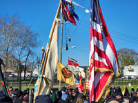 Flags at the head of the column