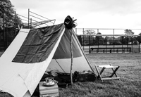 Our model dog tent