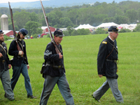 Marching in the rain