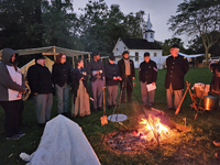 Saturday evening flag retirement ceremony