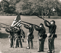 Keeping muskets elevated
