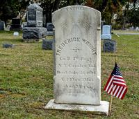 The headstone for the father