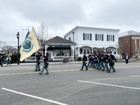 Marching along Main Street