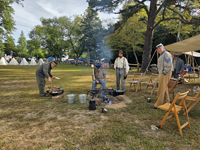 preparing their morning meal