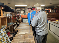 Lumpy buying a bayonet