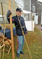 Bill assisting the Oakdale Historical Society
