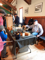 Keeping his telegraph station dry