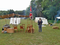 Bruce guarding Confederate Camp