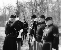 Jim receiving a medal